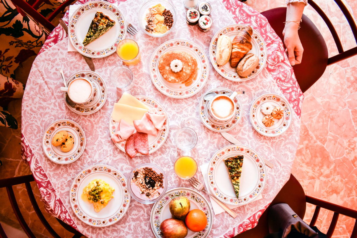 Frühstück in Italien auf Lido
