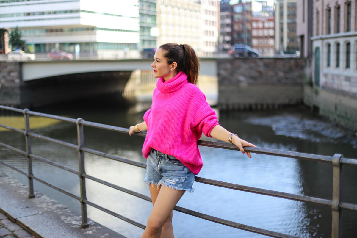 Pinker Pullover Zara