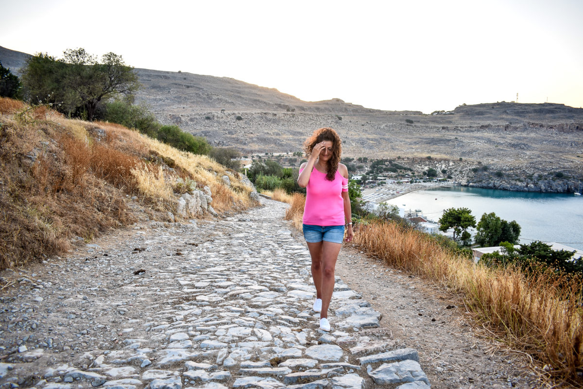 Spaziergang auf Rhodos Griechenland